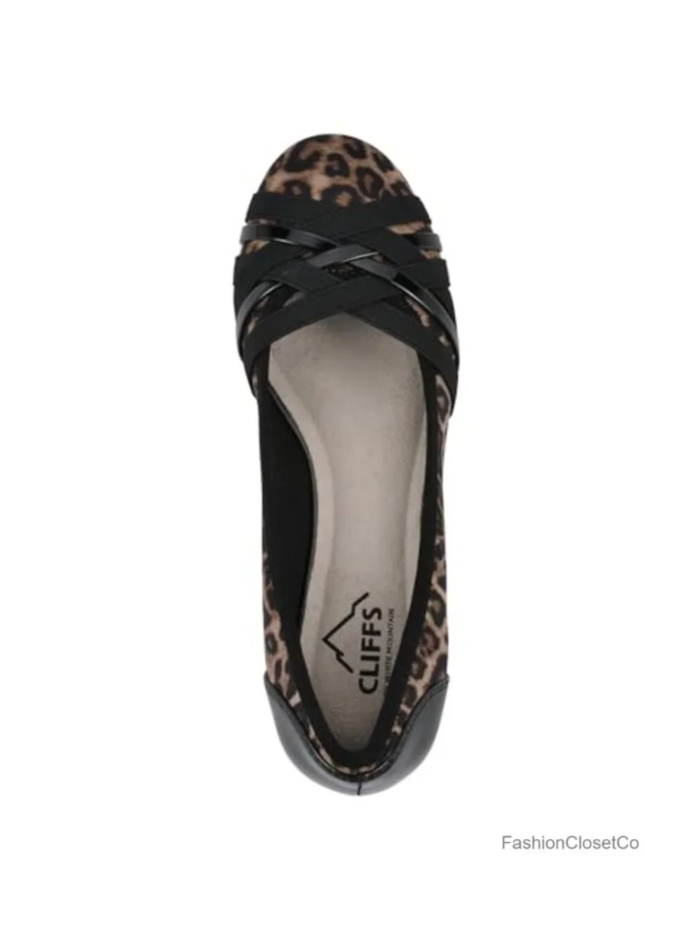 Womens Cushioned Ballet Wedge Heels Woven Upper Slip On Low Top Fall
